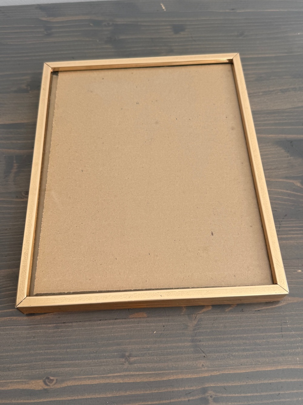 Vintage picture from with textured sides
Metal & glass